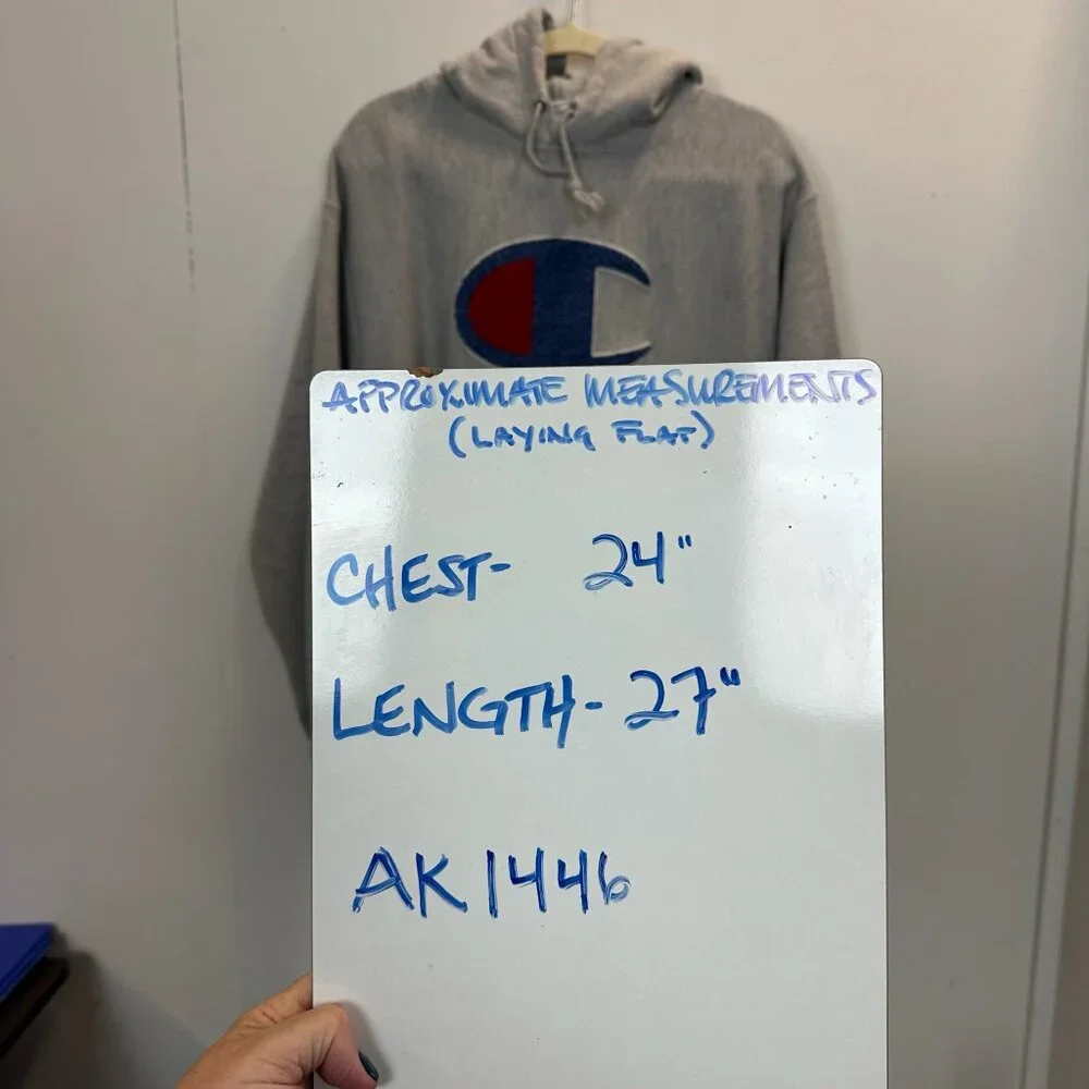Champion Reverse Weave Pullover Hoodie Large Logo - Picture 15 of 15